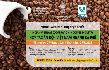 Virtual Webinar: India – Vietnam Cooperation in Coffee Industry (27th May 2021)